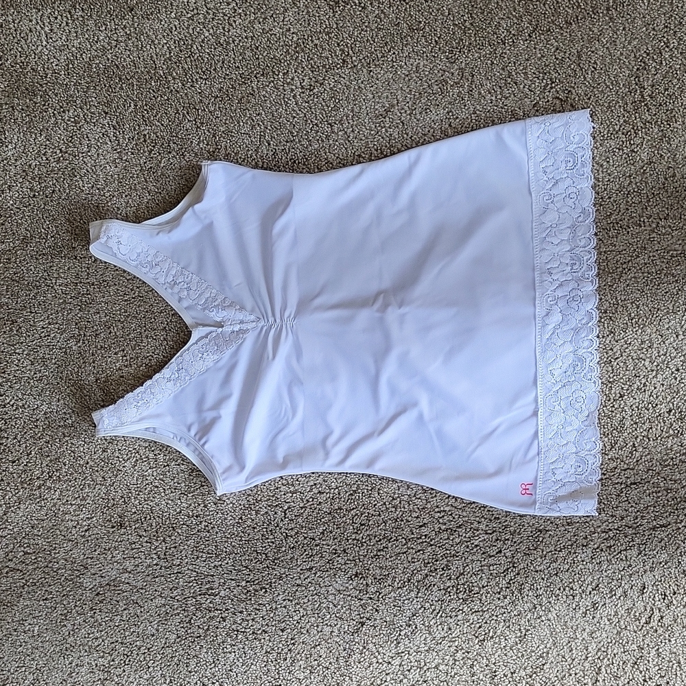 Ruby Ribbon Tank, Size 34, White, Very gently used